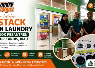 Instalasi Mesin Laundry untuk Pesantren Jabal Nur di Riau