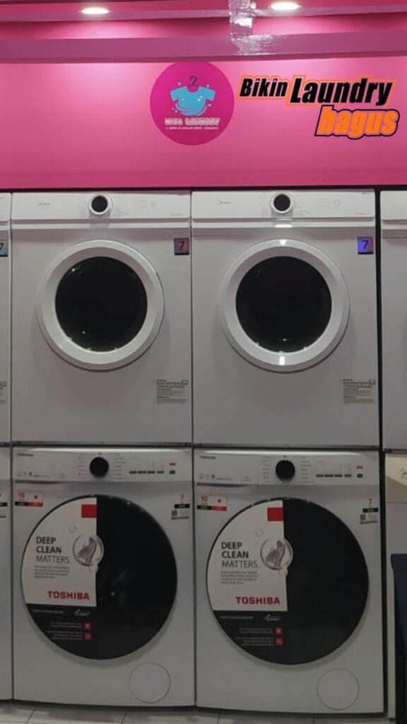 mesin laundry QRIS Bogor