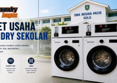 Paket Usaha Laundry Sekolah dengan Sistem Koin QRIS